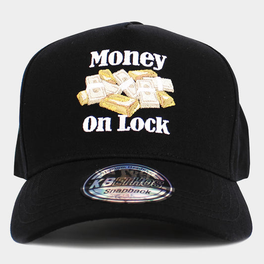 Money On Lock Embroidered Baseball Cap