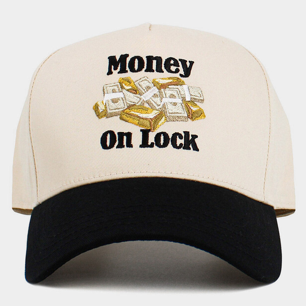 Money On Lock Embroidered Baseball Cap