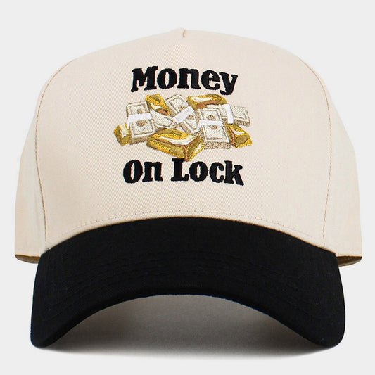 Money On Lock Embroidered Baseball Cap