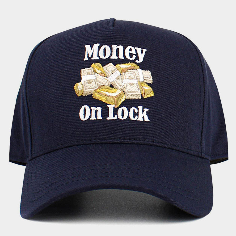 Money On Lock Embroidered Baseball Cap