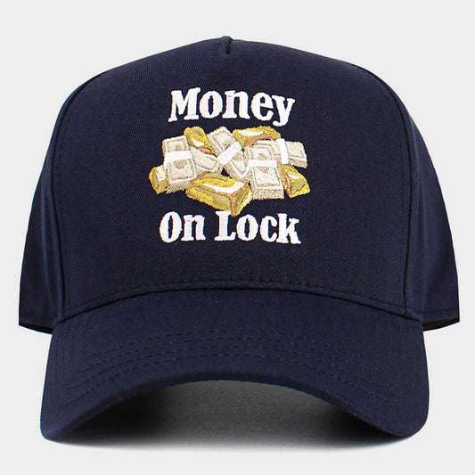 Money On Lock Embroidered Baseball Cap